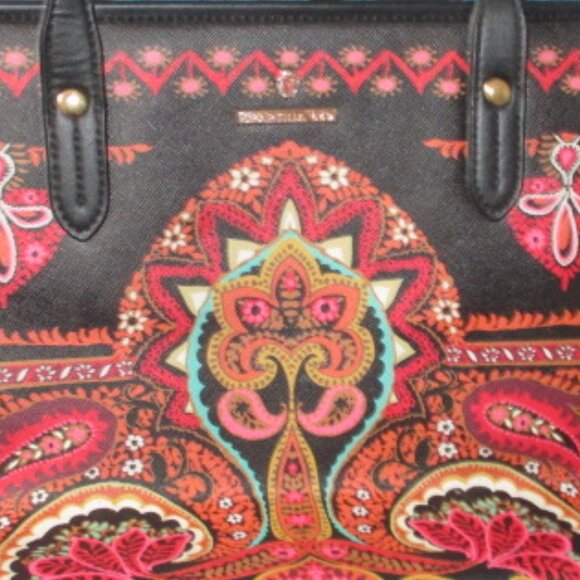 Spartina 449 Retreat Midnight Coral Large Box Bag - Picture 5 of 13